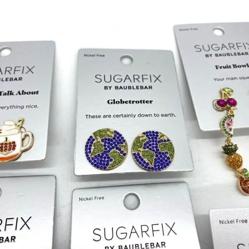 Sugarfix By Baublebar 9 Piece Earrings Lot New